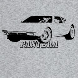 1974 Pantera Three Quarter Angle View With Model Name Light Color T Sh
