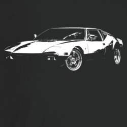 1974 Pantera Three Quarter Angle View Dark Color T Shirt