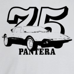 1975 Pantera Three Quarter Angle View With Year And Model Name Light C