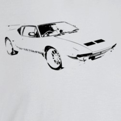 1976 Pantera Three Quarter Angle View Light Color T Shirt
