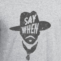 Doc Holliday Say When Rodgers Tombstone Parody Faded Look Light Color 
