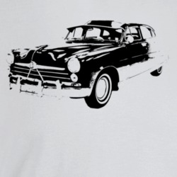 1950 Commodore Three Quarter Angle View Light Color T Shirt