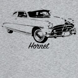 1952 Hornet Three Quarter Angle View With Model Name Light Color T Shi