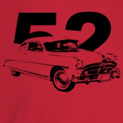 1952 Hornet Three Quarter Angle View With Year Light Color T Shirt