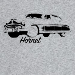 1953 Hornet Three Quarter Angle View With Model Name Light Color T Shi