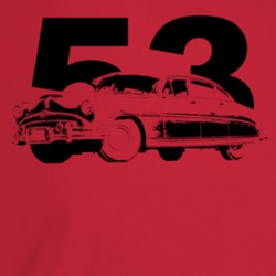 1953 Hornet Three Quarter Angle View With Year Light Color T Shirt