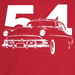 1954 Hornet Three Quarter Angle View With Year Dark Color T Shirt
