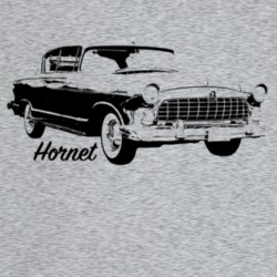 1955 Hornet Three Quarter Angle View With Model Name Light Color T Shi