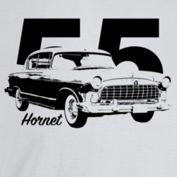 1955 Hornet Three Quarter Angle View With Year And Model Name Light Co