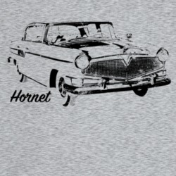 1956 Hornet Three Quarter Angle View With Model Name Light Color T Shi