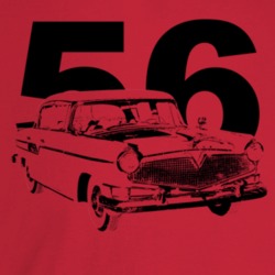1956 Hornet Three Quarter Angle View With Year Light Color T Shirt