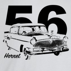 1956 Hornet Three Quarter Angle View With Year And Model Name Light Co