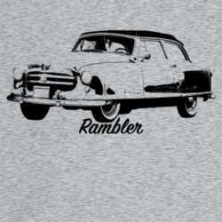 1950 Rambler Three Quarter Angle View With Model Name Light Color T Sh
