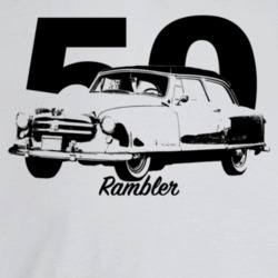 1950 Rambler Three Quarter Angle View With Year And Model Name Light C