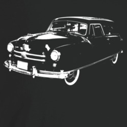 1951 Rambler Deliveryman Three Quarter Angle View Dark Color T Shirt