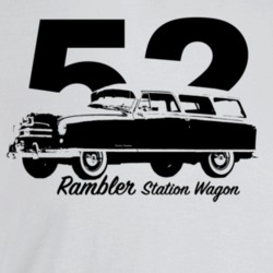 1952 Rambler Three Quarter Angle View With Year And Model Name Light C