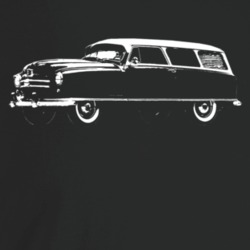 1952 Rambler Three Quarter Angle View Dark Color T Shirt