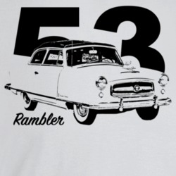 1953 Rambler Three Quarter Angle View With Year And Model Name Light C