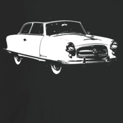 1953 Rambler Three Quarter Angle View Dark Color T Shirt
