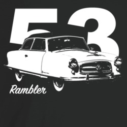 1953 Rambler Three Quarter Angle View With Year And Model Name Dark Co