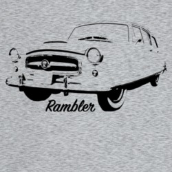 1954 Rambler Three Quarter Angle View With Model Name Light Color T Sh