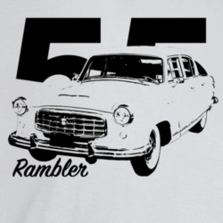 1955 Rambler Three Quarter Angle View With Year And Model Name Light C