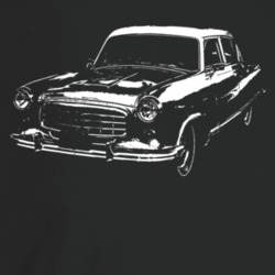 1955 Rambler Three Quarter Angle View Dark Color T Shirt