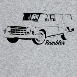 1956 Rambler Three Quarter Angle View With Model Name Light Color T Sh