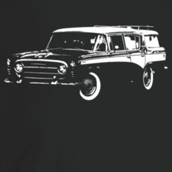 1956 Rambler Three Quarter Angle View Dark Color T Shirt