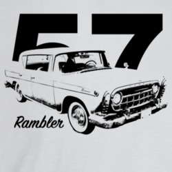 1957 Rambler Three Quarter Angle View With Year And Model Name Light C