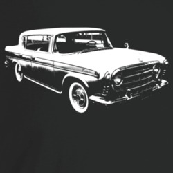 1957 Rambler Three Quarter Angle View Dark Color T Shirt