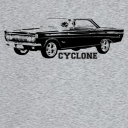1964 Cyclone Three Quarter Angle View With Model Name Light Color T Sh