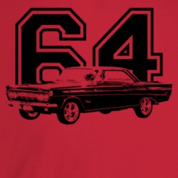 1964 Cyclone Three Quarter Angle View With Year Light Color T Shirt
