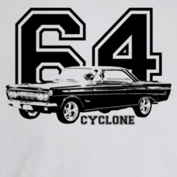 1964 Cyclone Three Quarter Angle View Light With Year And Model Name C