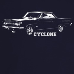 1964 Cyclone Three Quarter Angle View With Model Name Dark Color T Shi