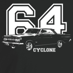 1964 Cyclone Three Quarter Angle View With Year And Model Name Dark Co