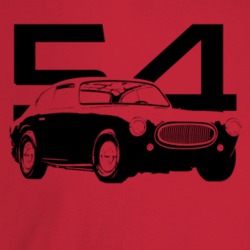 1954 Cunningham Three Quarter Angle View With Year Light Color T Shirt