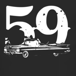 1959 Chevy Impala SS Convertible Side View With Year T Shirt