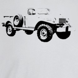 1949 Power Wagon Three Quarter Angle View Light Color T Shirt