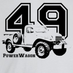 1949 Power Wagon Three Quarter Angle View With Year And Model Name Lig