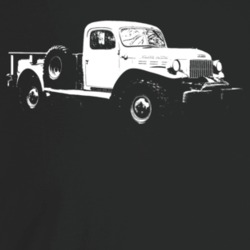 1949 Power Wagon Three Quarter Angle View Dark Color T Shirt