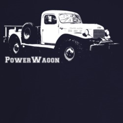 1949 Power Wagon Three Quarter Angle View With Model Name Dark Color T