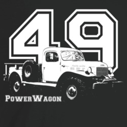 1949 Power Wagon Three Quarter Angle View With Year And Model Name Dar
