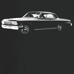 1962 Impala Three Quarter Angle View Dark Color T Shirt