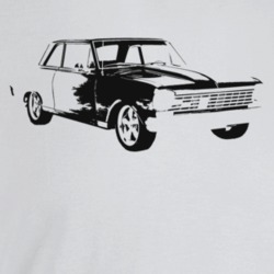 1964 Chevy Nova Three Quarter Angle View Light Color T Shirt