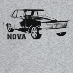 1964 Chevy Nova Three Quarter Angle View With Model Name Light Color T