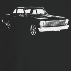 1964 Chevy Nova Three Quarter Angle View Dark Color T Shirt