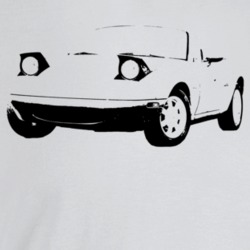 1990 Miata Three Quarter Angle View Light Color T Shirt