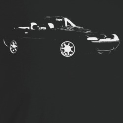 1993 Miata Three Quarter Angle View Dark Color T Shirt