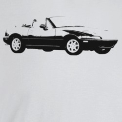1994 Miata Three Quarter Angle View Light Color T Shirt